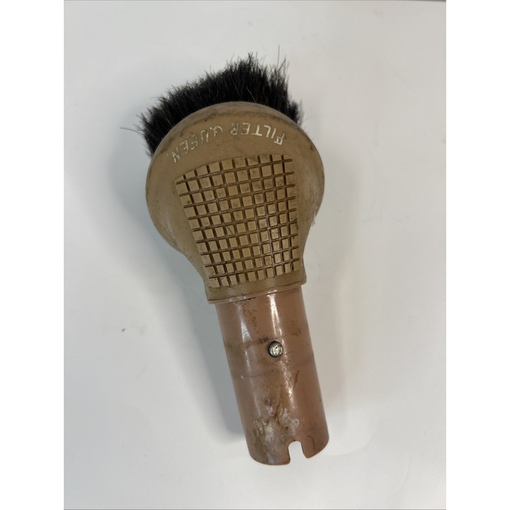 Filter Queen Brown Model Vacuum Round Dusting Brush Attachment Vintage